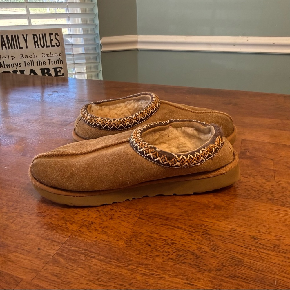 UGG Tasmin II slipper chestnut Tan Suede Slip-On Shoes size 8 - Picture 4 of 14